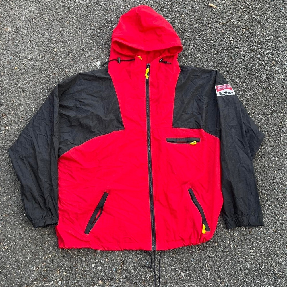 1990s Marlboro Adventure Team windbreaker zip up jacket Size XL